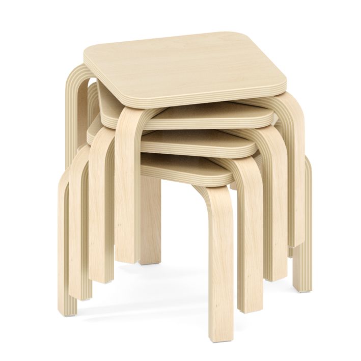 Stapelhocker OLA in 6 Sitzhöhen